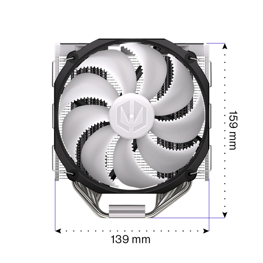 ENDORFY Fortis 5 ARGB CPU-Kühler, Beleuchtet, inklusive Wärmeleitpaste | EY3A010