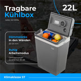 Adler AD 8094 Tragbare Kühlbox 22L grau – Effiziente Kühlung für unterwegs