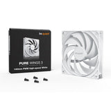 be quiet! Pure Wings 3 140mm PWM high-speed White, Lüfter innovativer Motor mit Close-Loop-Technologie