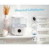 Camry CR 7973 Ultraschall-Luftbefeuchter weiß – 5 L, LED-Display, Aromatherapie