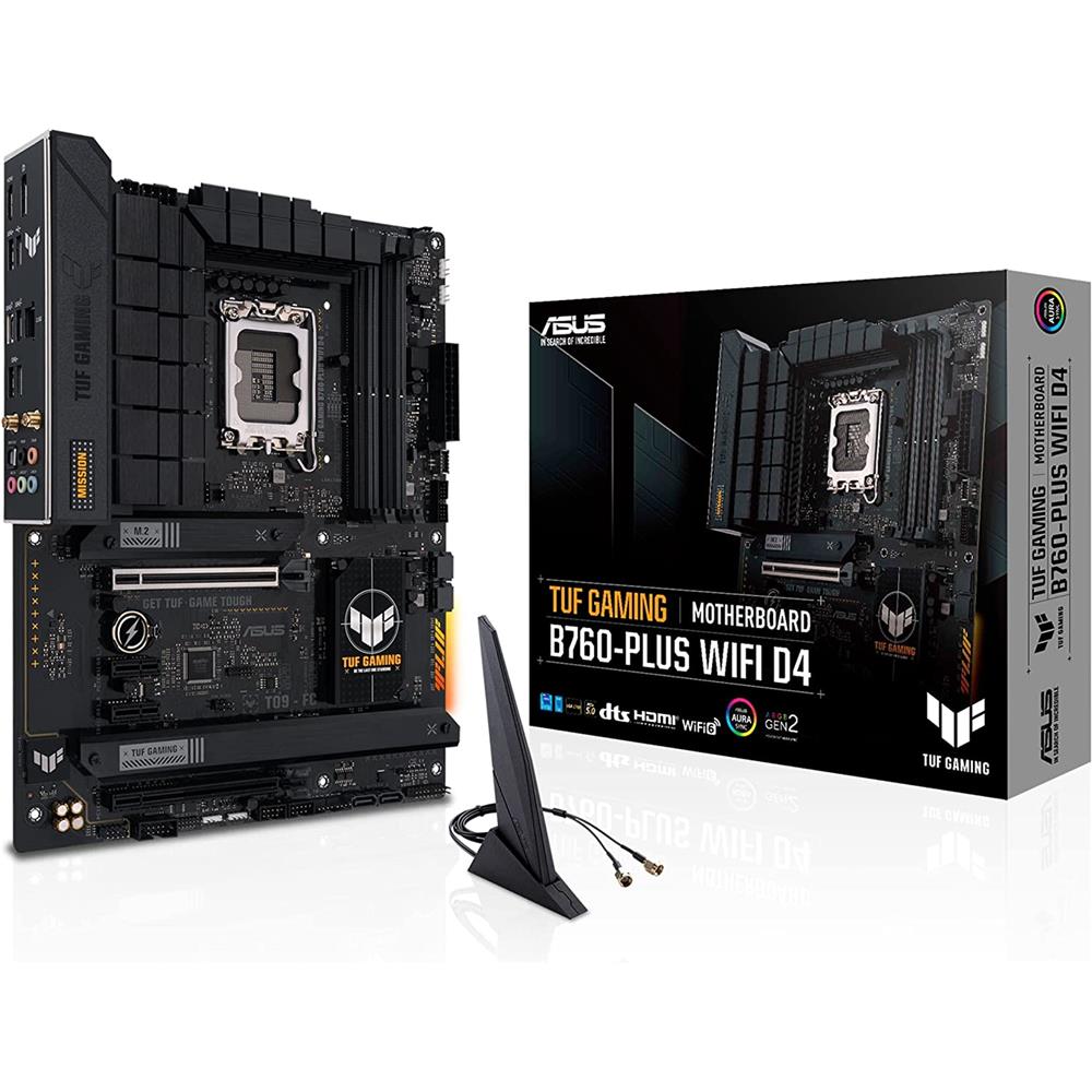 ASUS TUF GAMING B760-PLUS WIFI D4 Mainboard Sockel Intel LGA 1700 ATX DDR4 PCIe 5.0 M.2 WiFi6