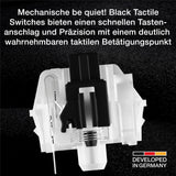 be quiet! Light Mount Silent Tactile DE ISO Tastatur mechanische Switches schneller Tastenanschlag 3 Schichten Dämmung