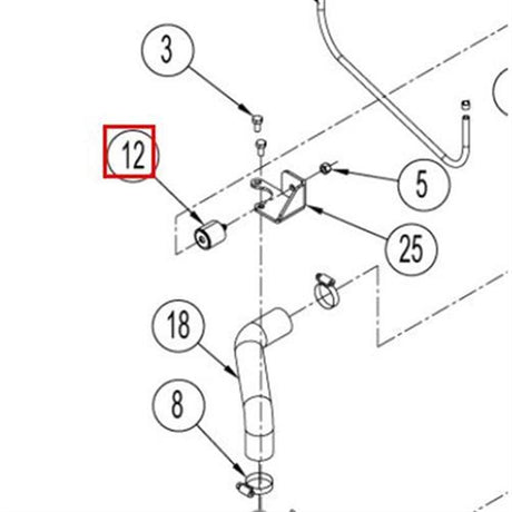 Nilfisk Original 56507372 Isolator Engine