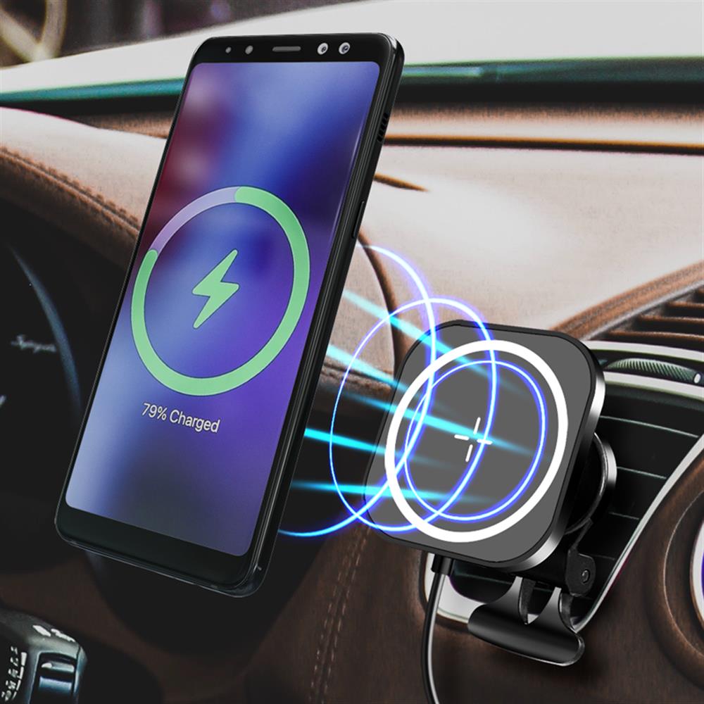 LogiLink Magnetische Kfz Smartphone Halterung mit kabellosem Laden