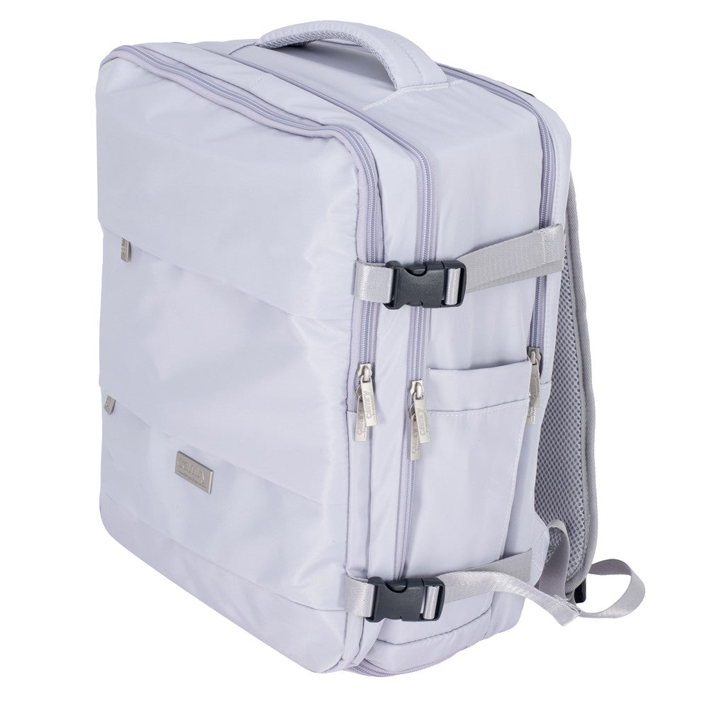 Camry CR 6880lp Reiserucksack 24 Liter, Handgepäck Rucksack mit Laptopfach bis 17 Zoll, Schuhfach, Nassfach, RFID-Fach, Business, Sport und Reisen, hell lila