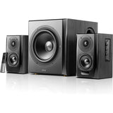 Edifier S351DB 2.1 Home-Entertainment-System (150 Watt) mit Bluetooth 5.0 (aptX), Schwarz