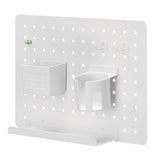 LogiLink Lochplatten-Organizer, Wandmontage, Weiß, 42×32×9,8 cm