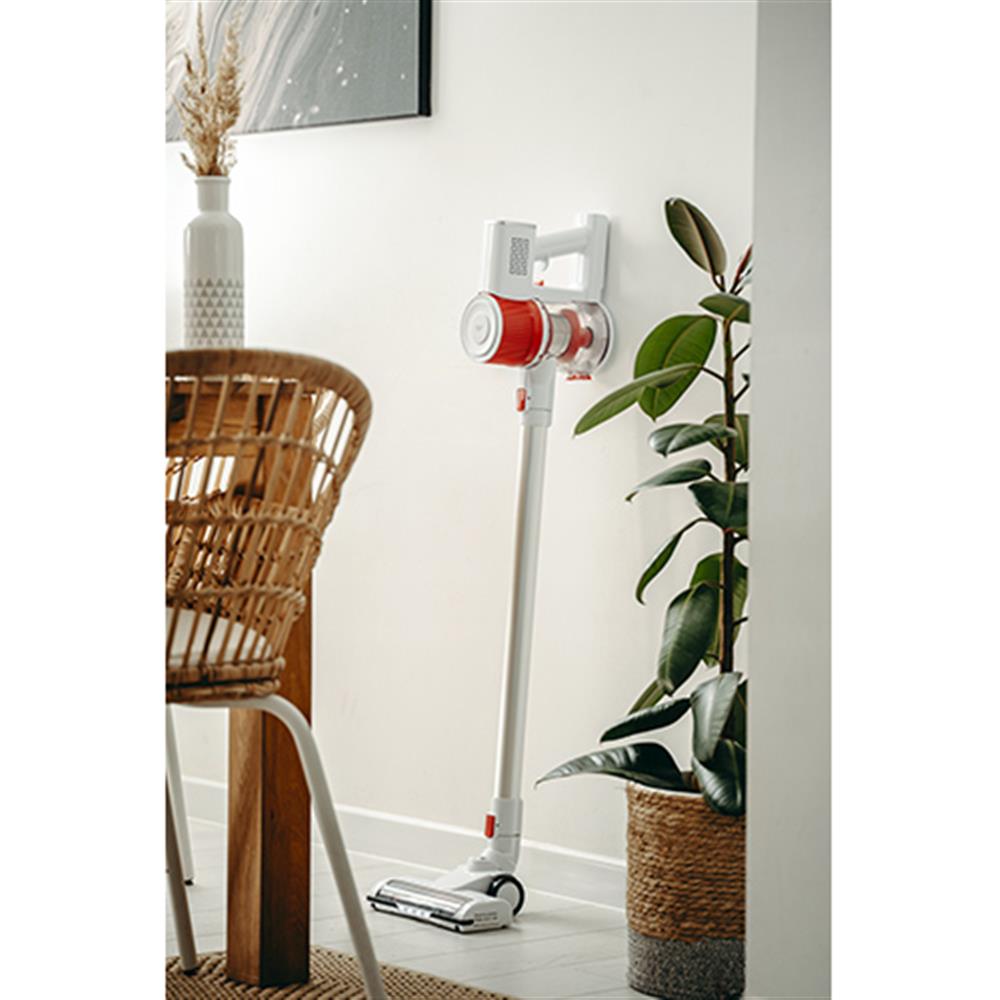 Adler AD 7051 Akku Staubsauger 300W kabellos Stabstaubsauger LED Licht weiß