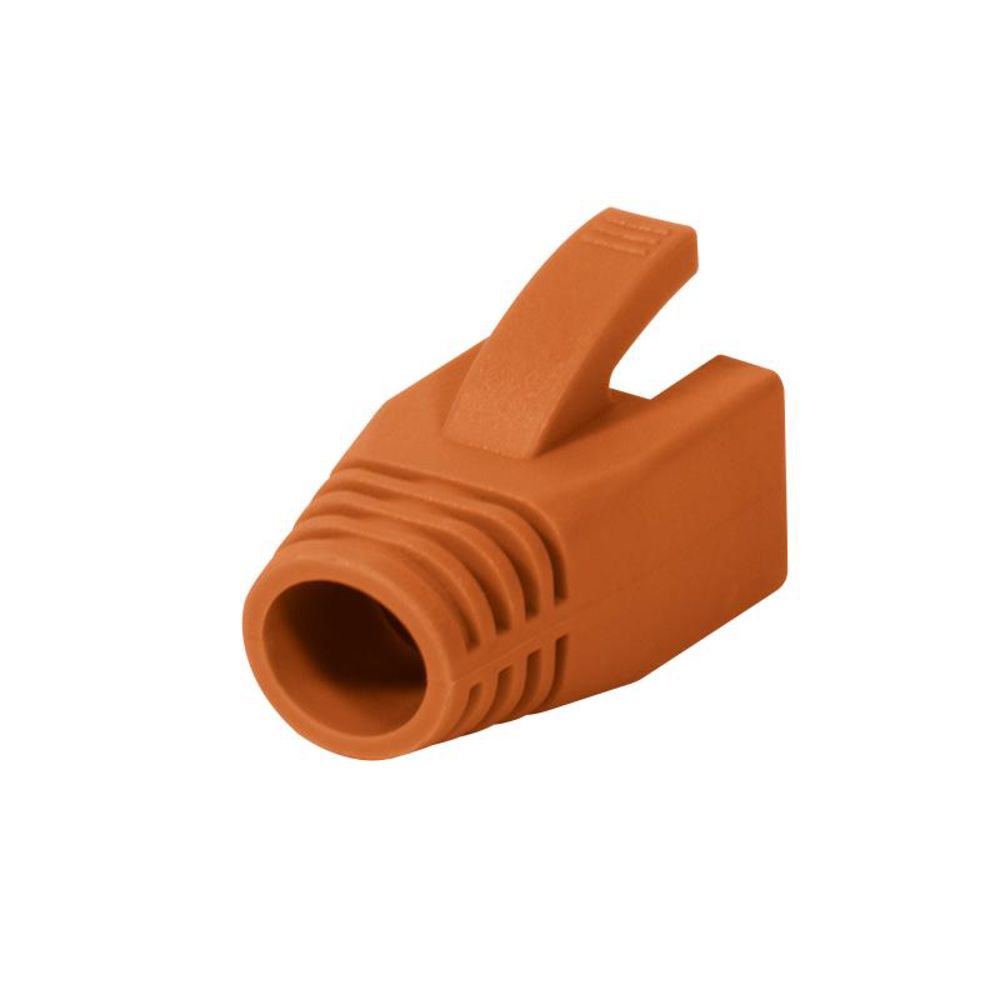LogiLink RJ45 Knickschutztülle 8 mm Orange 50 Stück