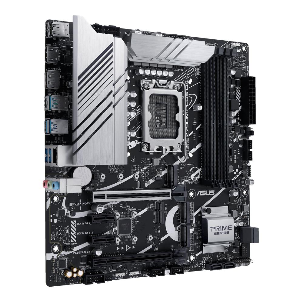 ASUS PRIME Z790M-PLUS D4 Gaming Mainboard Intel LGA 1700 mATX PCIe 5.0 DDR4 M.2 Aura Sync