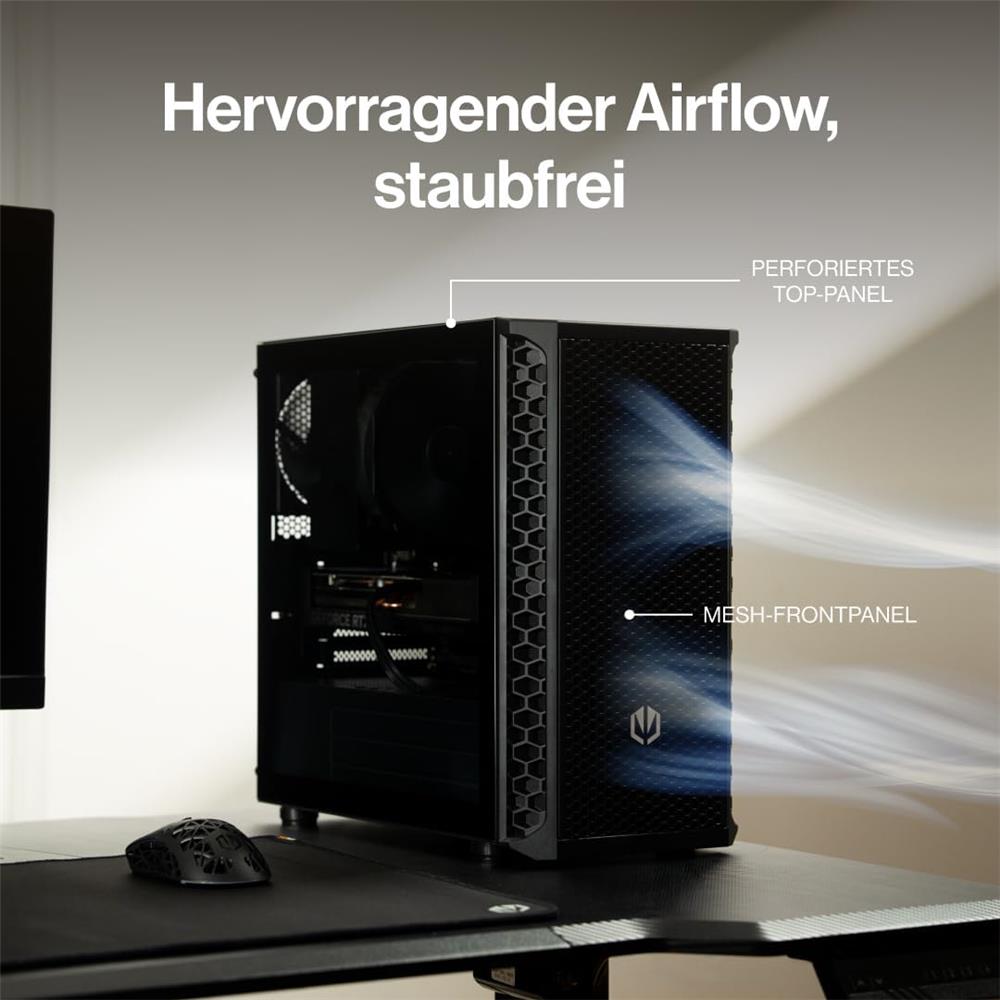 ENDORFY Signum M30 Air mATX PC‑Gehäuse – Airflow, USB‑C 20 Gbit/s, Glasfenster