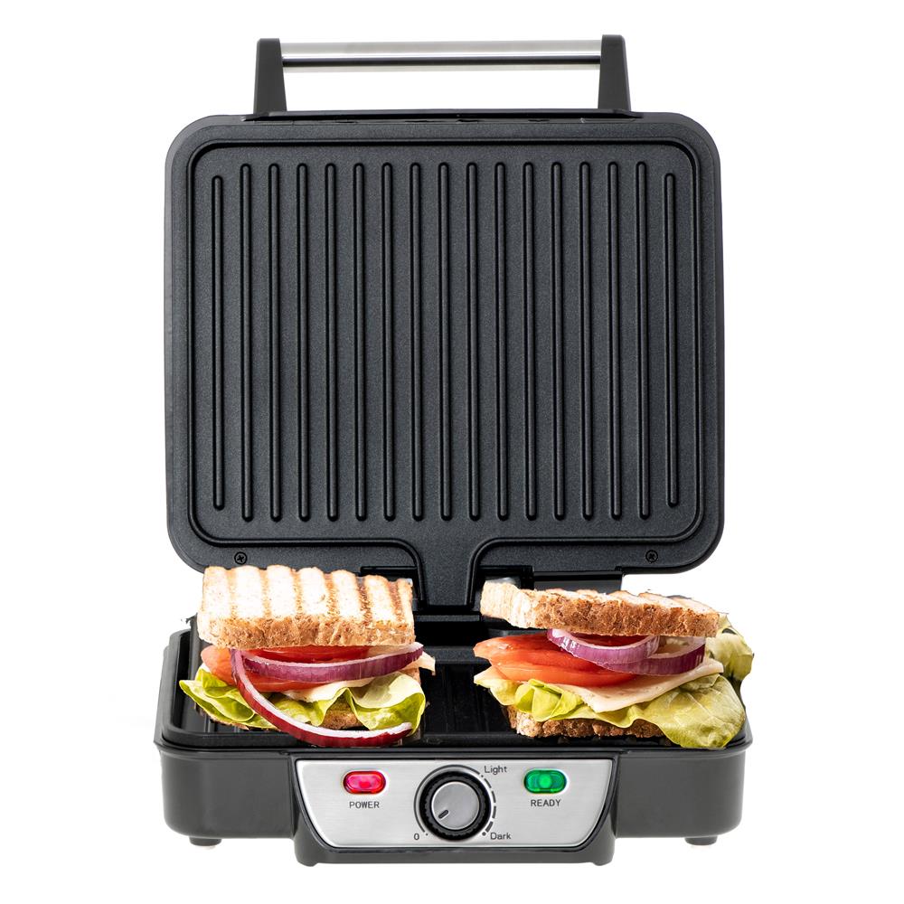 Mesko MS 3050 Kontaktgrill, Elektrogrill, Tischgrill, 2500 Watt, Antihaftbeschichtet