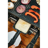 Adler AD 6616 Raclette Elektrogrill, 1400 Watt, für 8 Personen, mit doppelseitiger Heizplatte