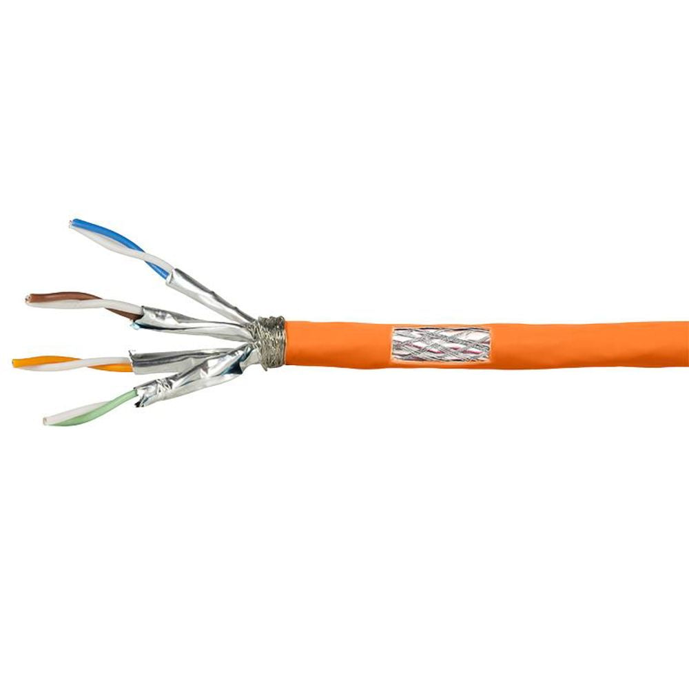 LogiLink Verlegekabel PrimeLine, Cat.7, S/FTP, orange, 50 m