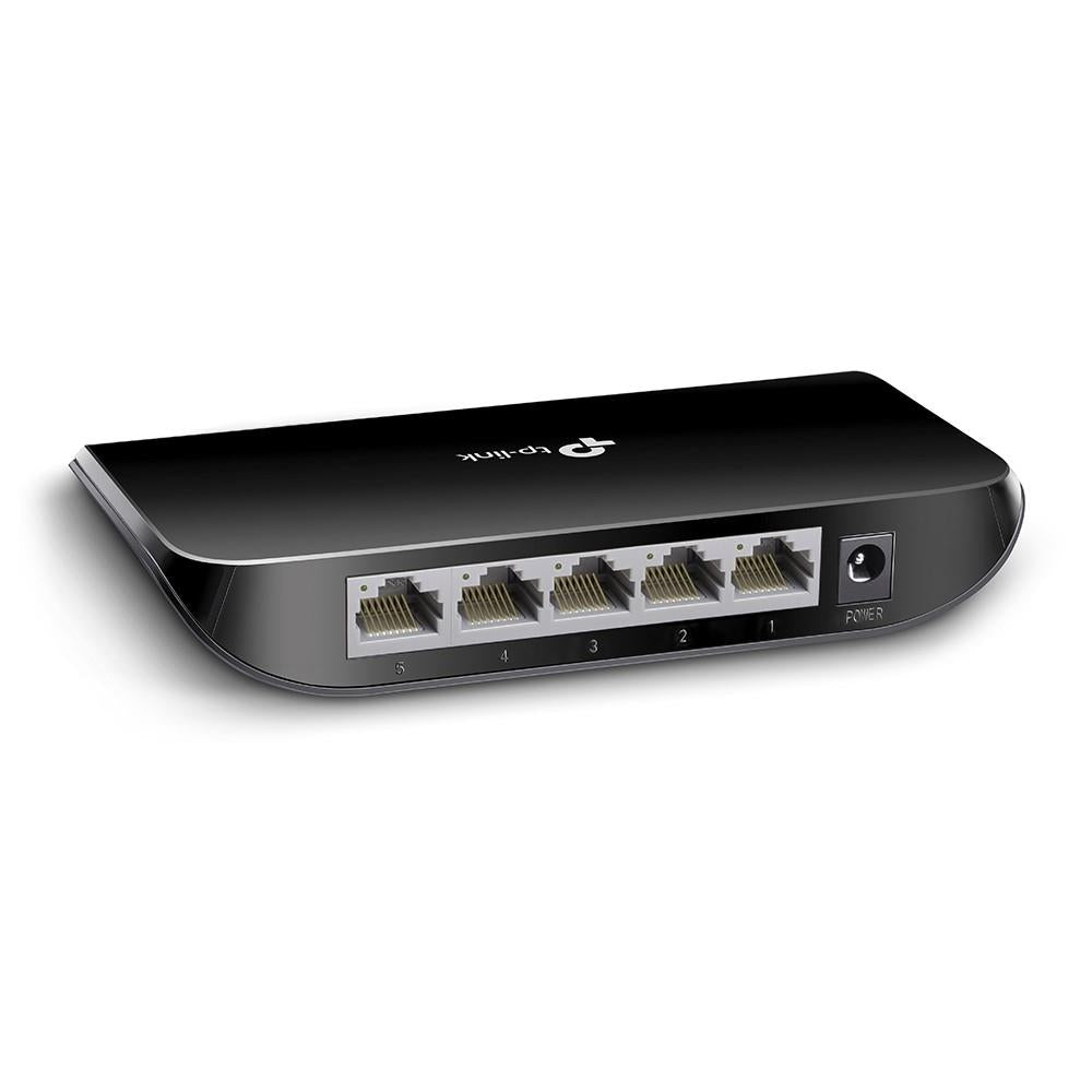 TP-Link TL-SG1005D 5-Port Gigabit Ethernet Desktop Switch Plug&Play Schwarz