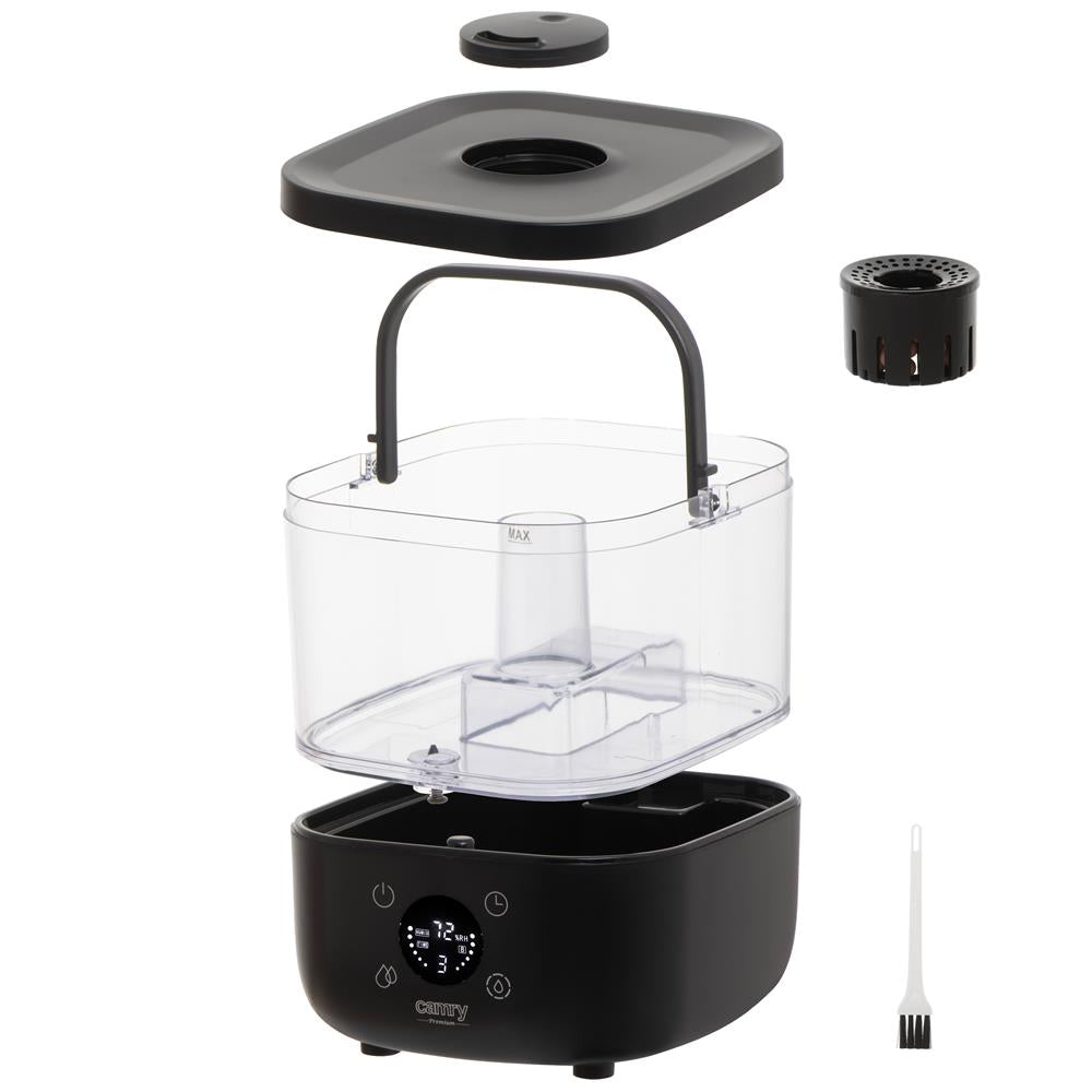 Camry CR 7973 Ultraschall-Luftbefeuchter schwarz – 5 L, LED-Display, Aromatherapie