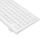 LogiLink Destop-Set Funk Tastatur-Maus-Kombination in Weiß deutsches QWERTZ-Layout