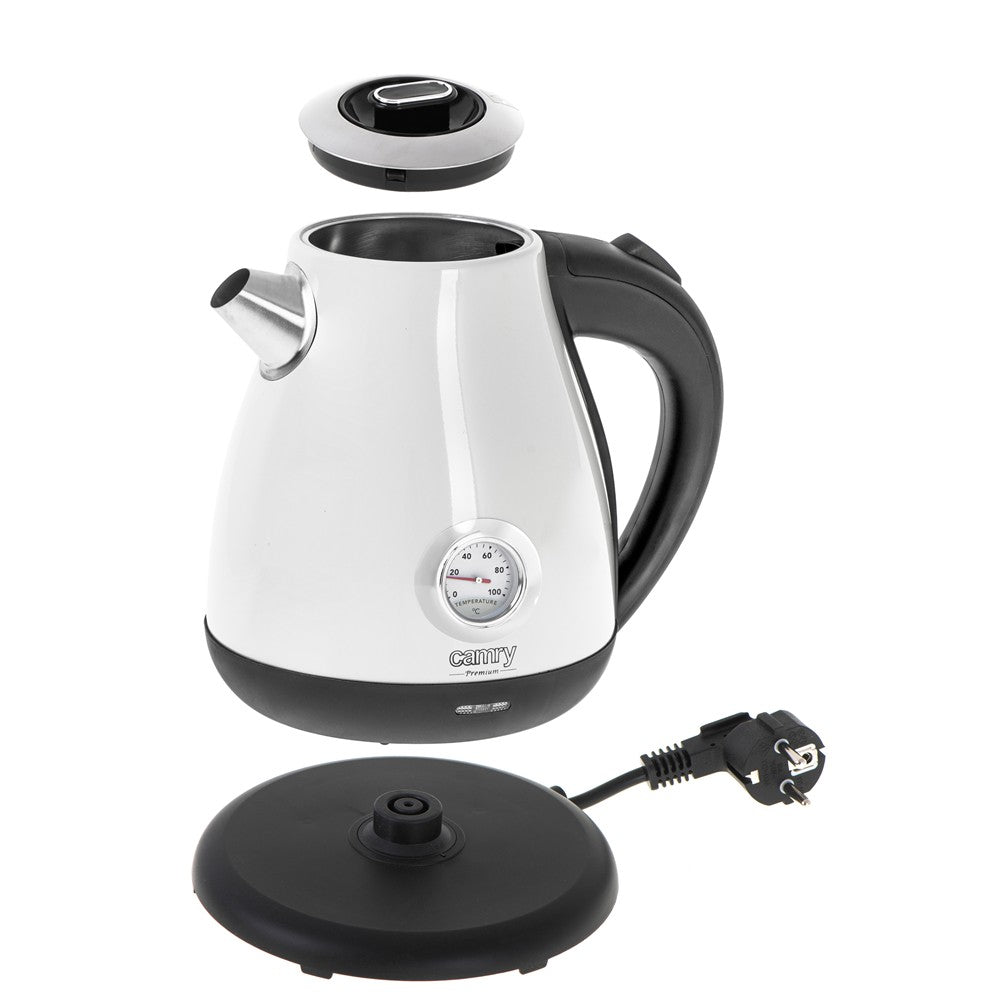 Camry CR 1344w Retro Wasserkocher mit Thermometer