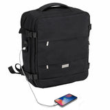 Camry CR 6880 Reiserucksack 24L, Handgepäck Rucksack 40x20x30 cm, Laptoprucksack bis 17 Zoll, Schuhfach, Nassfach, RFID, USB, YKK