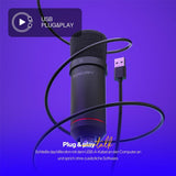 ENDORFY Solum T USB Mikrofon Schwarz mit Anti Shock Montage und Stativ
