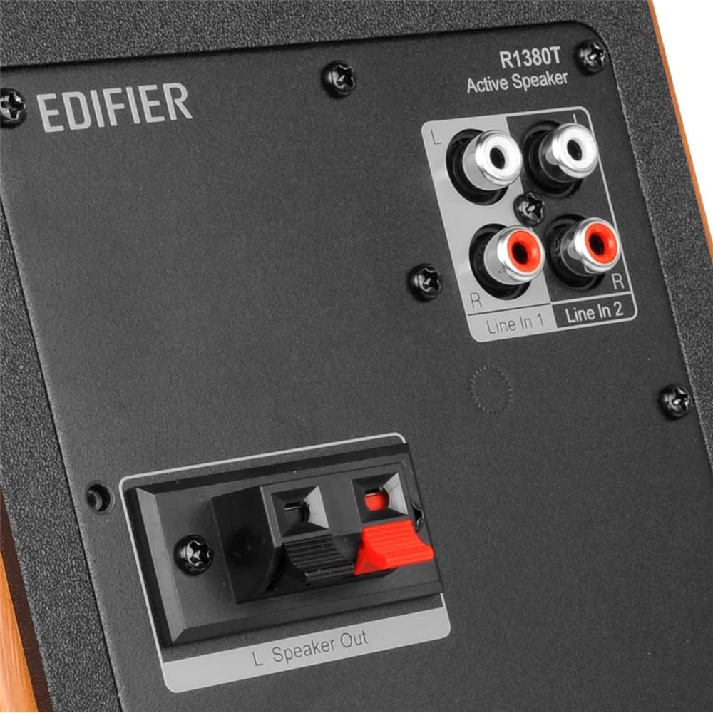 Edifier Studio R1380T 2.0 Regallautsprechersytem (42 Watt) im Echtholzgehäuse (MDF), Braun