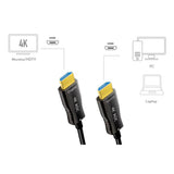 LogiLink HDMI-Kabel HDMI-A-Stecker an HDMI-A-Stecker 4K/60 Hz AOC schwarz 20 m