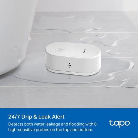 TP-Link Tapo T300 – Intelligenter Wasserlecksensor mit 90 dB-Alarm & IP67-Schutz