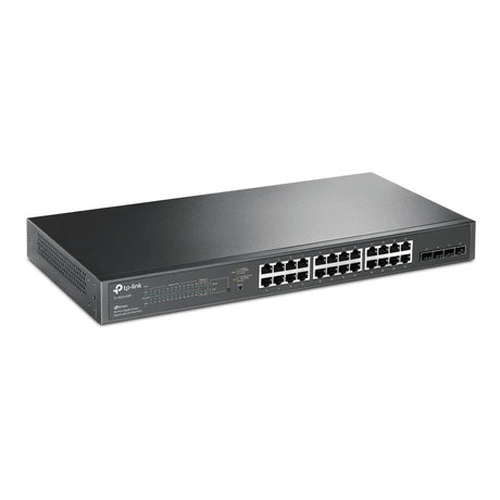 TP-Link TL-SG2428P JetStream 24-Port Gigabit Managed Smart PoE Switch mit 4 SFP-Slots