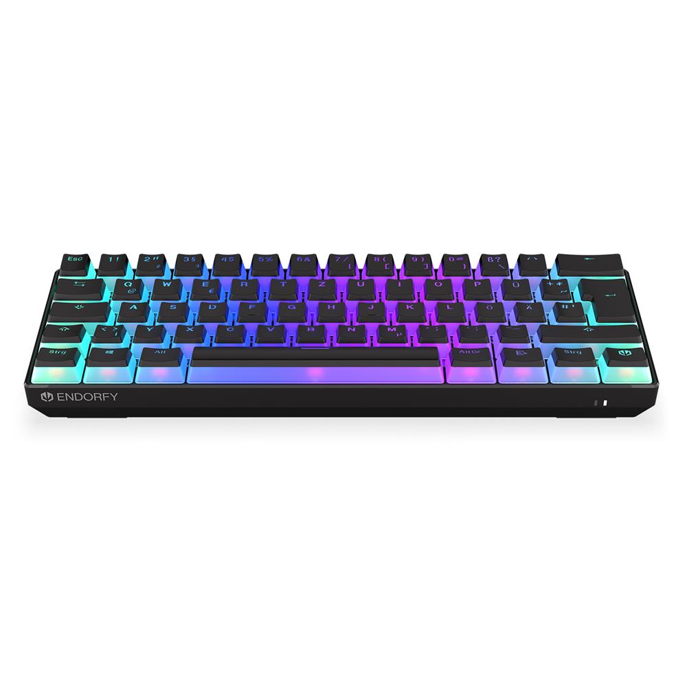 ENDORFY Thock Compact Wireless DE Kailh Box Red Pudding, Tastatur, Schwarz, Beleuchtet, kabellos, DE-Layout