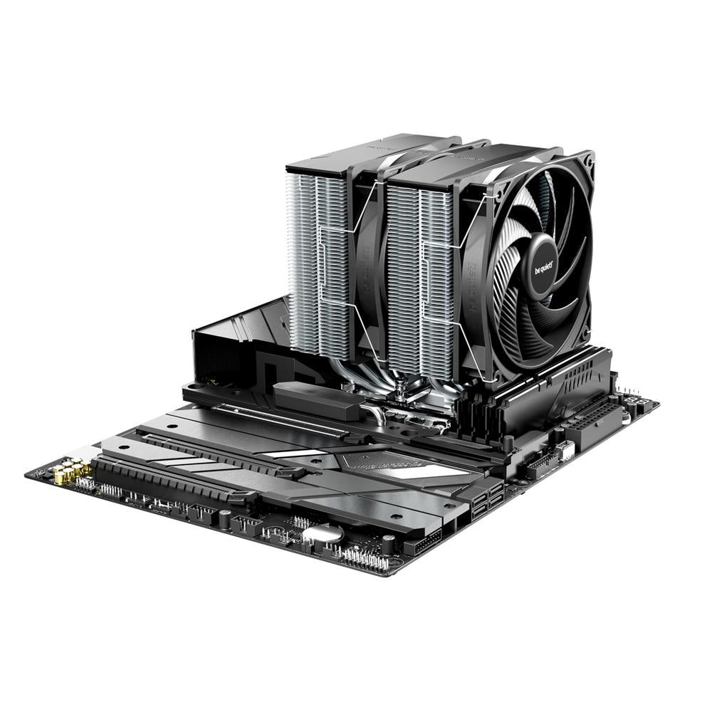 be quiet! Pure Rock Pro 3 Silver Luftkühler beeindruckend hohe Kühlleistung sechs 6mm Hochleistungs-Heatpipes