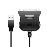 LogiLink USB 1.1-Kabel USB-A/M zu DB25/M – 1,8 m, bidirektional, schwarz