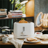 Adler AD 3224 Toaster Weiß mit Brötchenaufsatz und 7 Stufen