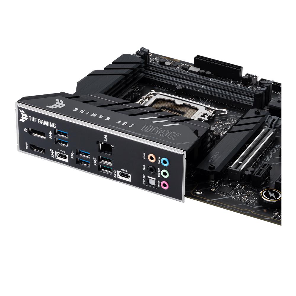 ASUS TUF Gaming Z690-Plus D4 Mainboard Sockel Intel LGA 1700 ATX PCIe 5.0 DDR4-Speicher 4x M.2