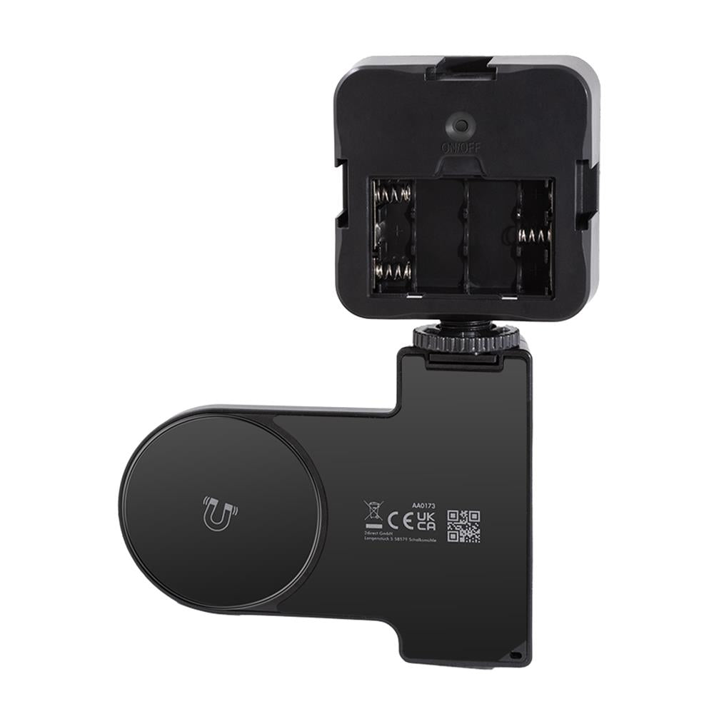 LogiLink Magnetischer Smartphone-Griff mit LED-Licht & BT5.2 Kameraauslöser – MagSafe-kompatibel