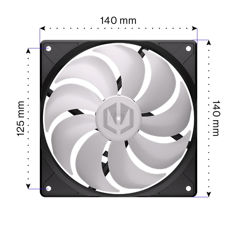 ENDORFY Stratus 140 PWM ARGB, PC-Lüfter, schwarz, mit Beleuchtung