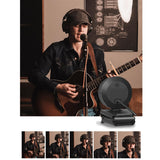 LogiLink Full-HD-USB-Webcam mit Autofokus, Ringlicht & Stativ, 76° Weitwinkel