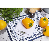 Mesko MS 3159 digitale Küchenwaage mit Tara-Funktion, 5 kg Kapazität, weiß