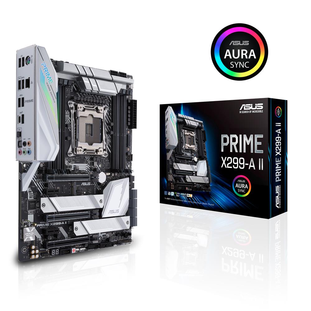 ASUS Prime X299-A II Gaming Mainboard Sockel Intel LGA2066 ATX X299 DDR4 M.2 USB Aura Sync