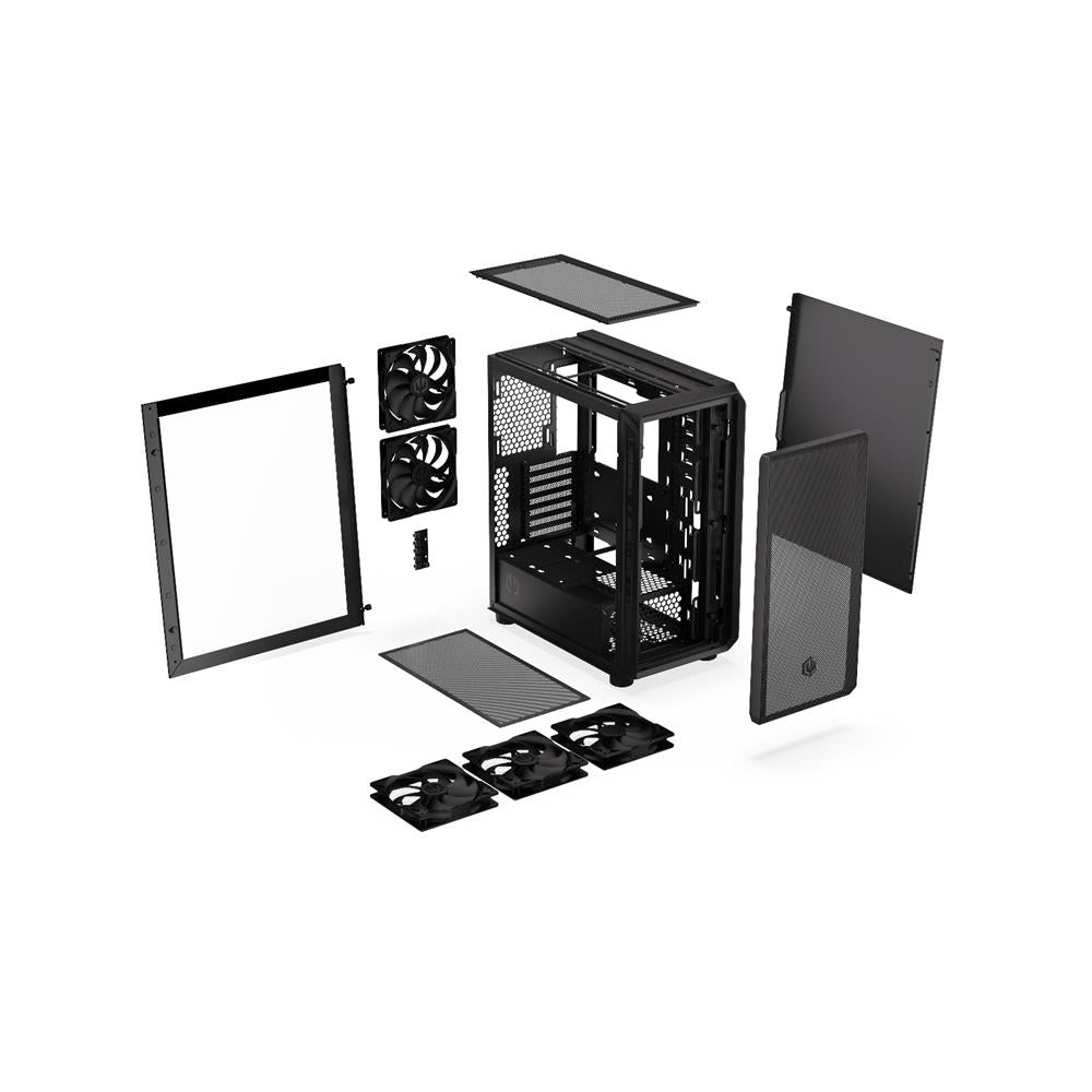 ENDORFY Arx 500 Air, Gehäuse, Glas-Seitenfenster, schwarz
