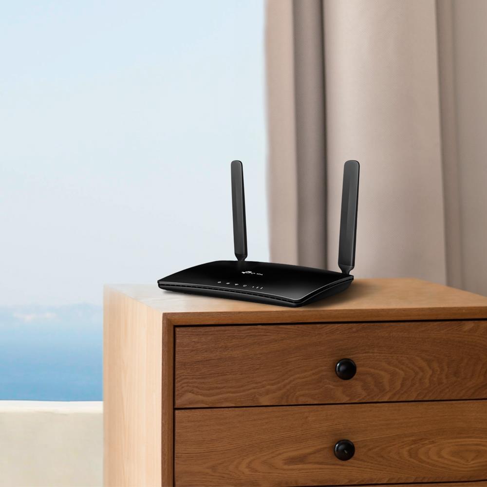 TP-Link TL-MR6400 V4 300Mbit/s-WLAN-Router mit 4G/LTE Schwarz