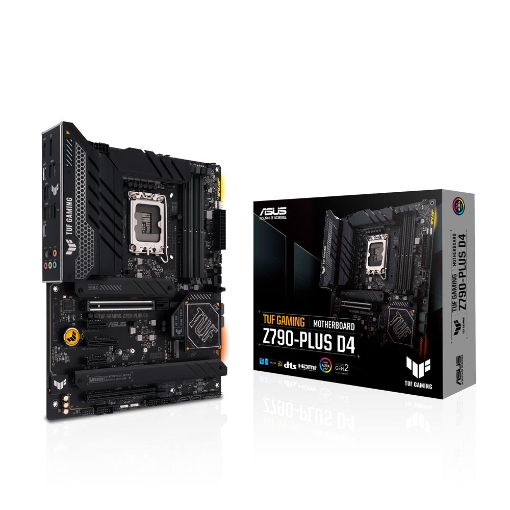 ASUS TUF Gaming Z790-Plus D4 Mainboard Sockel Intel LGA1700 ATX PCIe 5.0 DDR4 M.2 HDMI DP WiFi 6