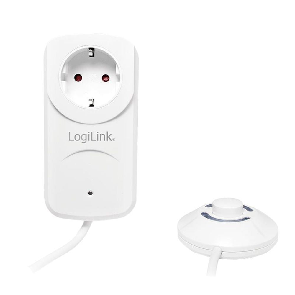 LogiLink Steckdosenadapter mit Fußschalter und LED-Beleuchtung