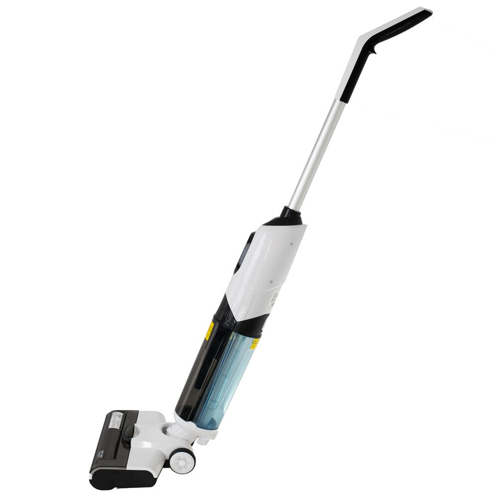 Adler AD 7077 Nass-Trockensauger 2-in-1 kabellos, Akku Hartbodenreiniger mit Saug- und Wischfunktion, HEPA 13, Selbstreinigung, LED Display, 27 Min Laufzeit, Weiß-Schwarz
