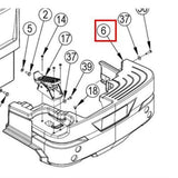 Nilfisk Original 56116088 Tank Front Floor Vorderer Boden