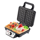 Camry CR 3046 Waffeleisen für 2 Waffeln 1600 Watt antihaftbeschichtet schwarz