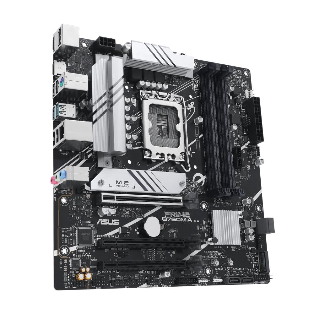 ASUS PRIME B760M-A-CSM Business Mainboard Sockel Intel LGA 1700 (mATX, DDR5, PCIe 4.0 M.2)