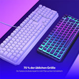 ENDORFY Thock 75% Wireless DE Kailh Box Black Pudding, Tastatur, Schwarz, Beleuchtet, Kabellos, DE-Layout
