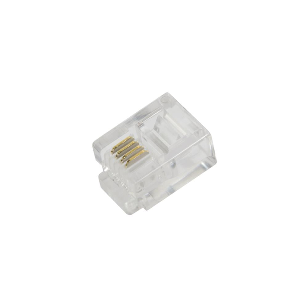 LogiLink RJ11-Modularstecker, 6P4C, ungeschirmt, 100 Stück