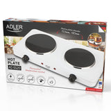Adler AD 6520 Doppelkochplatte elektrisch weiß