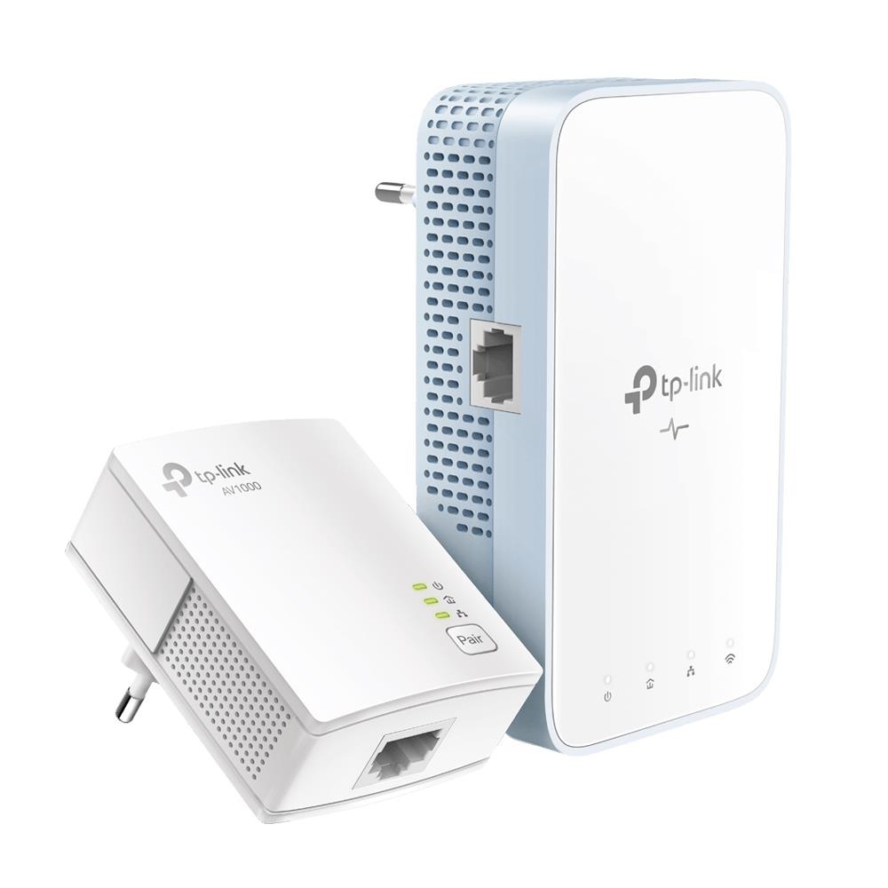 TP-Link TL-WPA1000 Powerline-Kit WiFi PLC AV1000 Mbps 750 Mbps in WLAN Dualband 1 Gigabit-Port